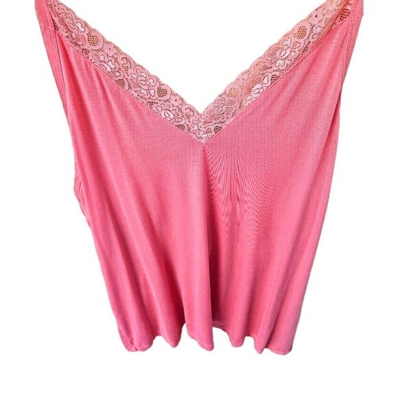 DAISY FUENTES Plus Size Sexy Lace V Neck Sleeveless Lounge Lingerie Short Set 2X - Picture 4 of 16